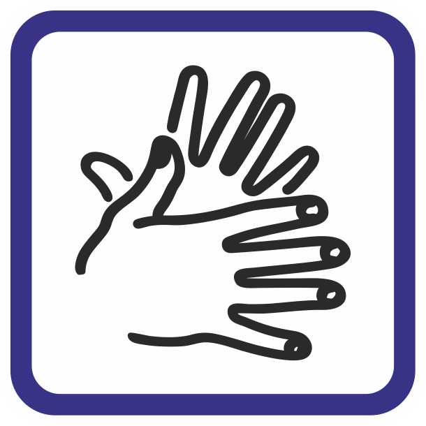 Icona de interpretació en llengua de signes
